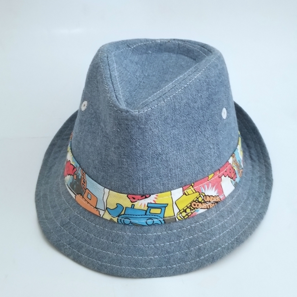 COPY - Cartoon Truck Blue Denim Bucket Hat Infant Toddler,New